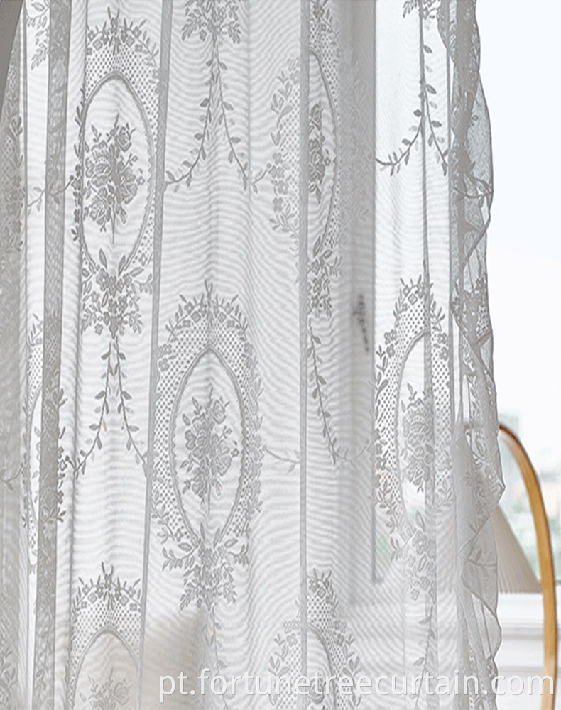 Rococo Embroidery Curtain Sheers